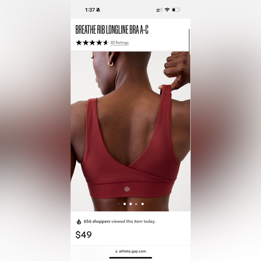 Athleta long line bra
